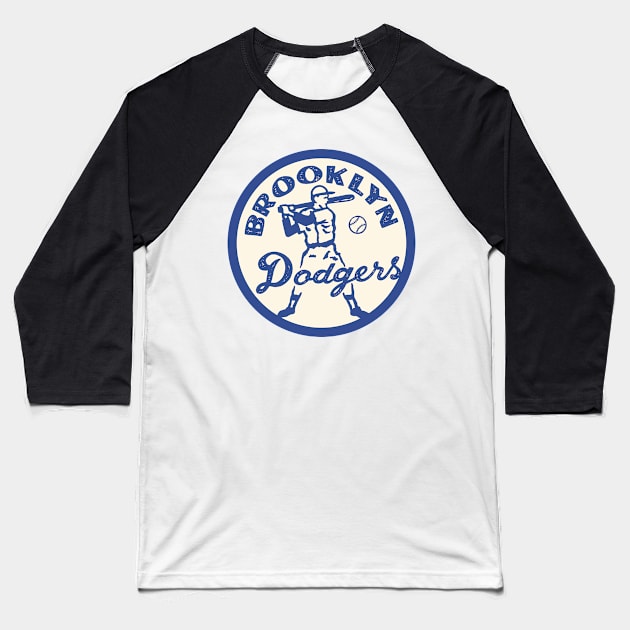 Old Baseball Brooklyn  Dodgers Baseball T-Shirt by Punk Rock